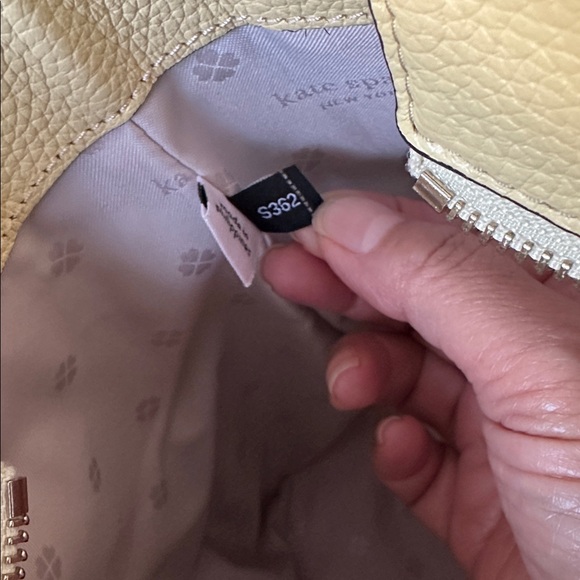 Kate Spade NY Oakwood Street Chandra Yellow Leather Tote Shoulder Bag - Picture 13 of 17